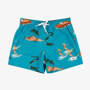 DUVIN BEACH CLUB DRAWSTRING LINED BOARD SHORTS Ski Babes Swim Shorts MEDIUM -NWT